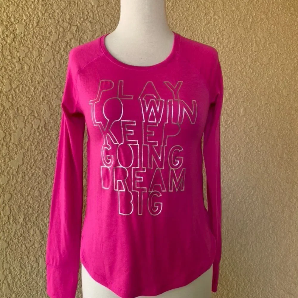 Gap Fit Long Sleeve‎ Pink with Silver L